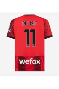 Fotbalové Dres AC Milan Christian Pulisic #11 Domácí Oblečení 2023-24 Krátký Rukáv